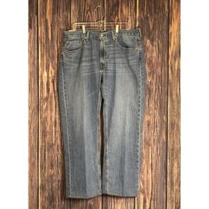Levi's 559 Mens Relaxed Straight Fit Jeans W38 L34 Blue Y2K Distressed